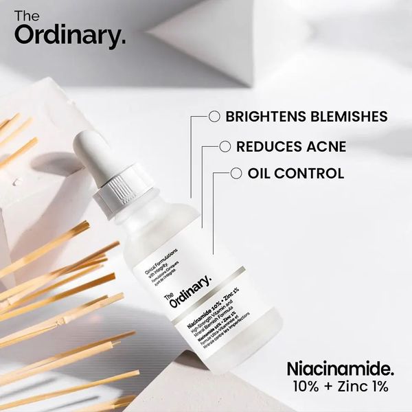 THE ORDINARY'S NIACINAMIDE 10% + ZINC 1% SKIN 30ml SERUM