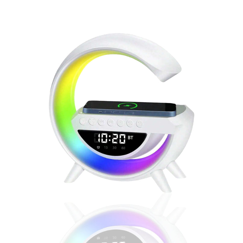 Multi-functional Led Wireless Charging Speaker, G-shaped Speaker.