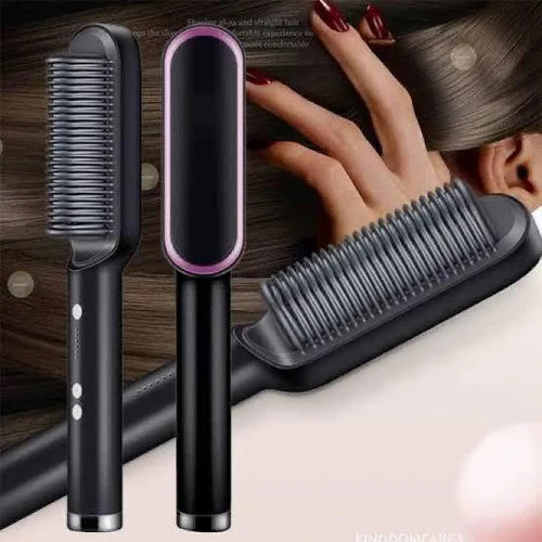 Hair Straightening Comb/brush, Curling Comb Dual-purpose