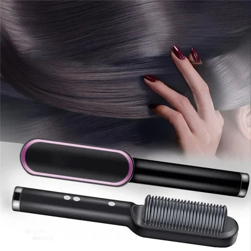 Hair Straightening Comb/brush, Curling Comb Dual-purpose